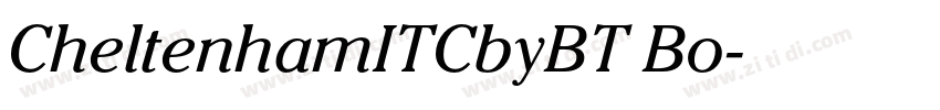 CheltenhamITCbyBT Bo字体转换